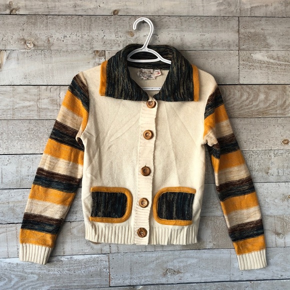 Vintage Sweaters - Barbra Sue Vintage Acrylic Button Cardigan